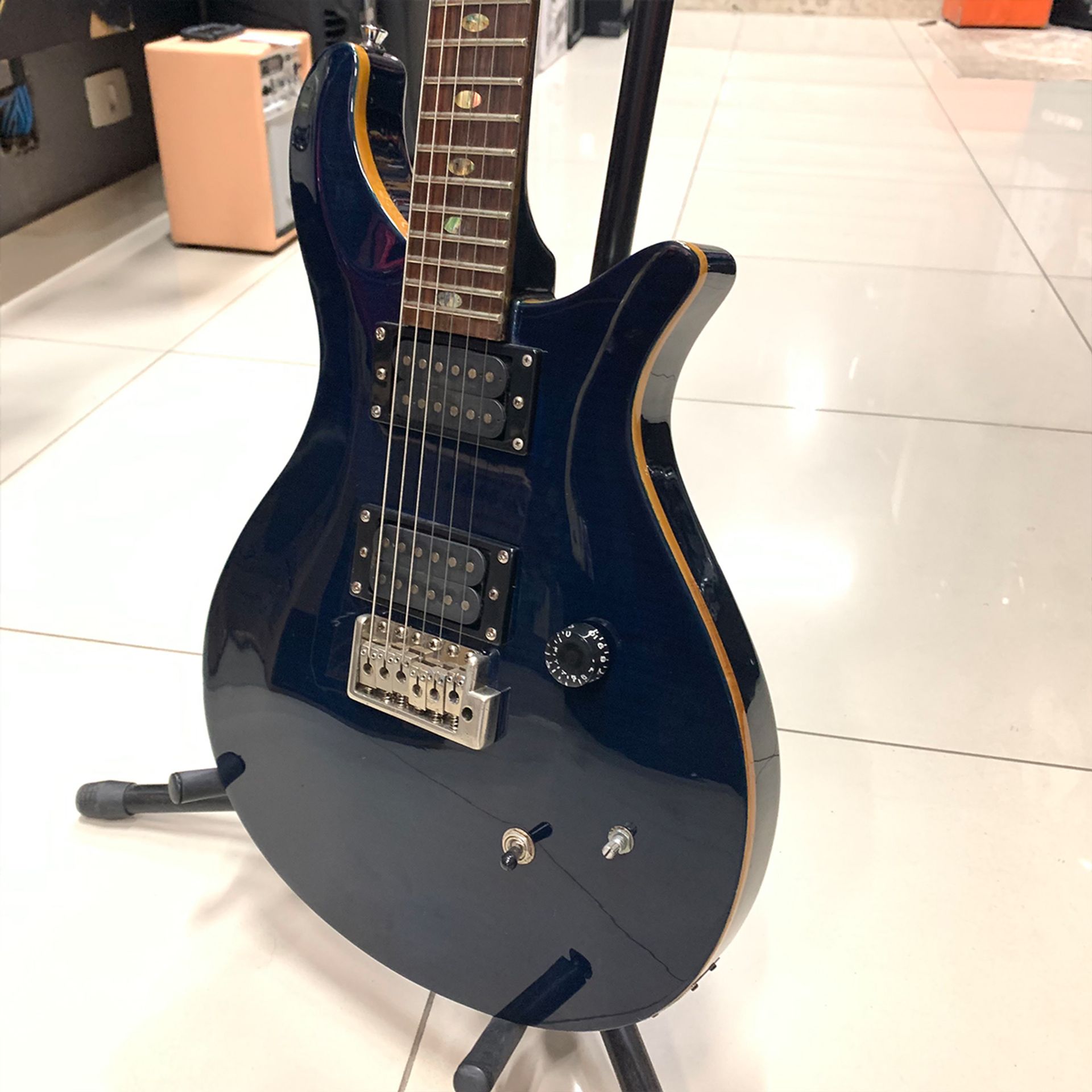 GUITARRA STAGG R500 AZUL USADO X5Music