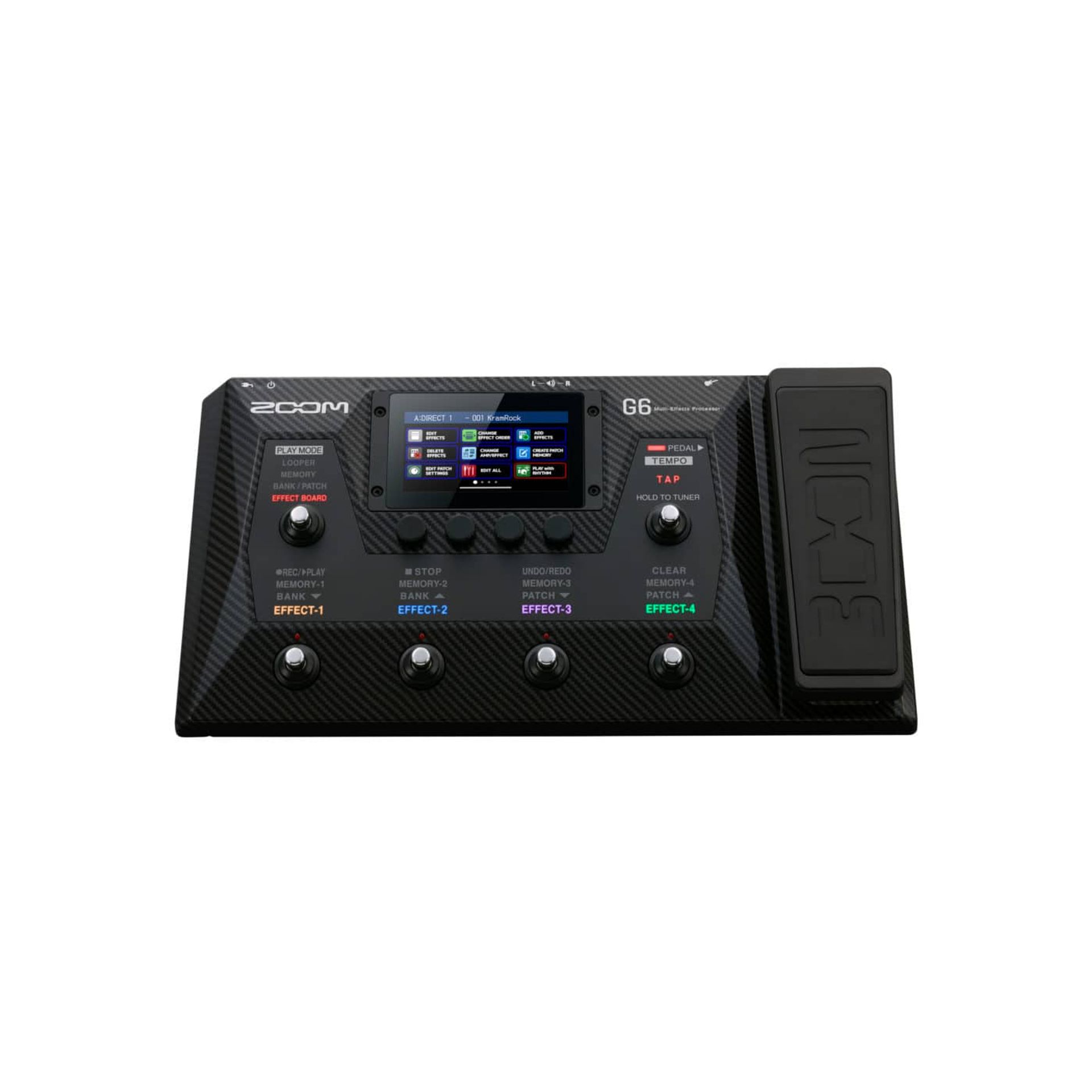 PEDALEIRA ZOOM G6 MULTIEFFECTS PROCESSOR PARA GUITARRA X5Music