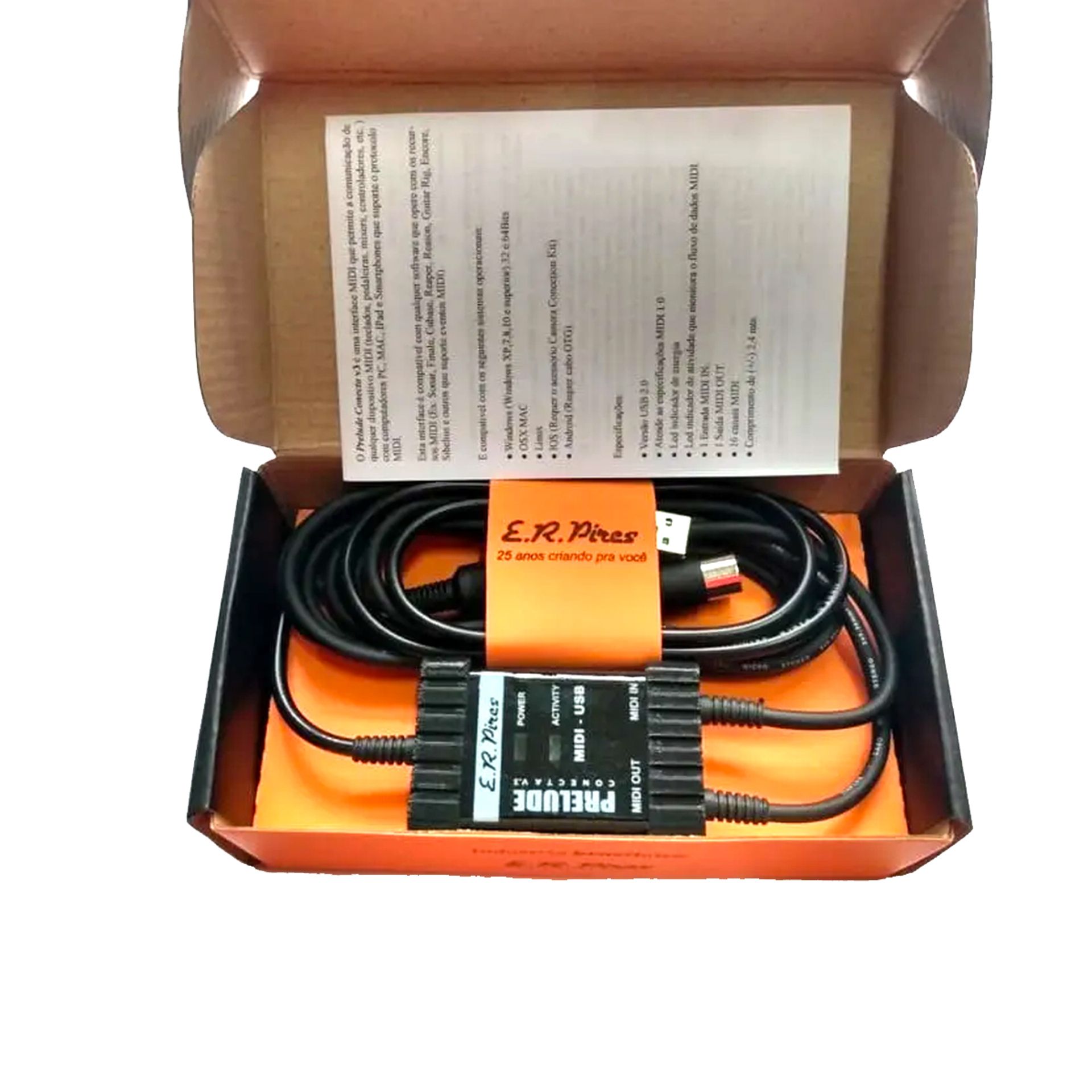 CABO MIDI ER PRELUDE CONECTA V3 INTERFACE X5Music