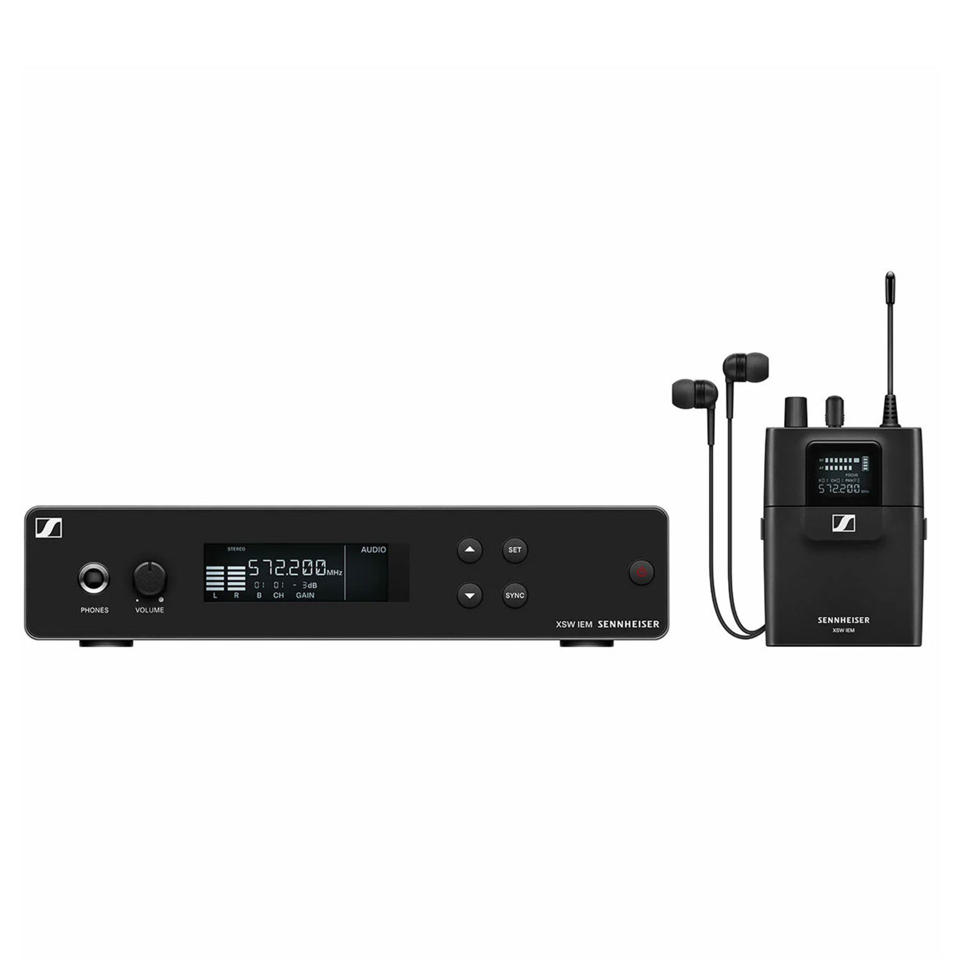 SISTEMA DE MONITOR SENNHEISER XSW IEM SET B INEAR MONITORING SET 572