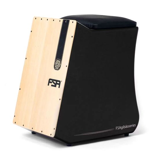 CAJON FSA FGB6501 GIBÃO PRETO ELÉTRICO X5Music